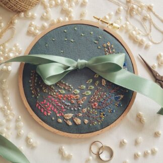 Porte-alliances brodé Forêt Enchantée